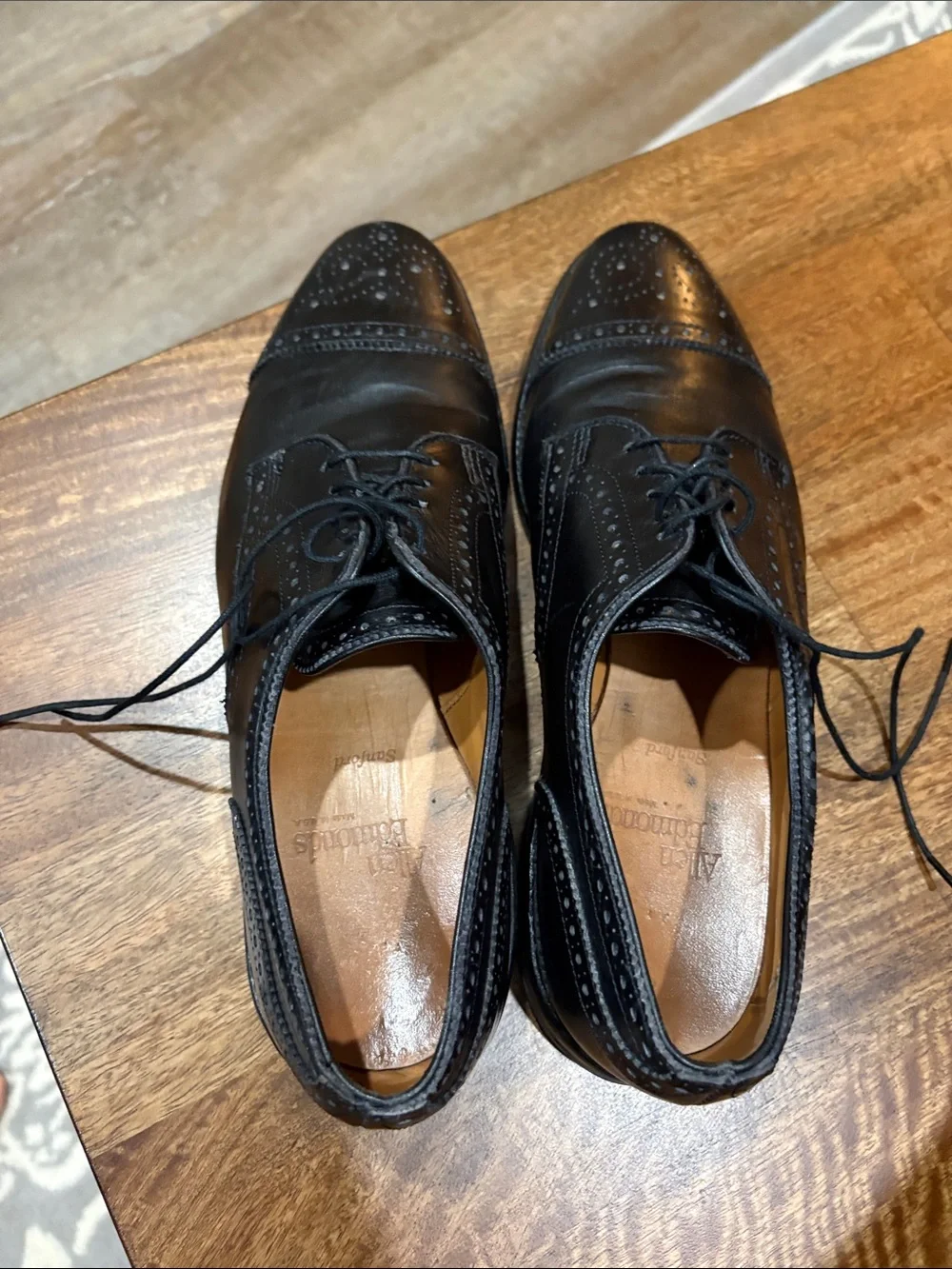 Allen Edmonds Sanford. Black. 9.5.